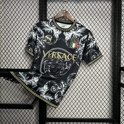 Camisa Itália 23/24 Versace Co-Branded Edition Black
