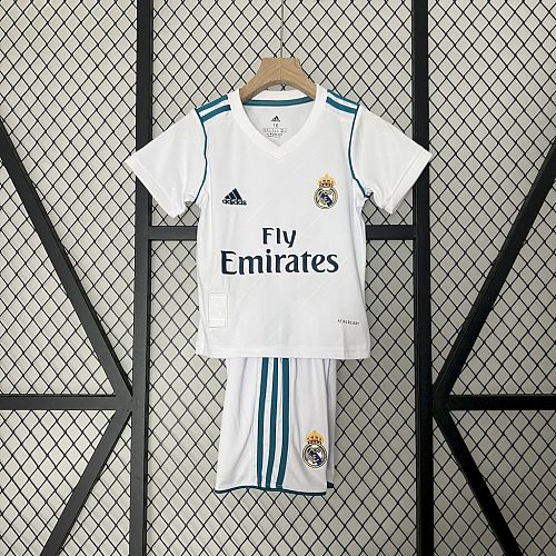 Kit Infantil Real Madrid 17/18 Casa Retrô