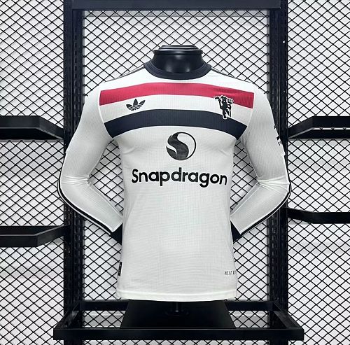Camisa Manchester United 24/25 Terceira Fora Long Sleeves Player Versio