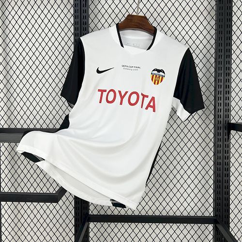 Camisa Valencia CF 03/04 UEFA Cup Final Casa Retrô