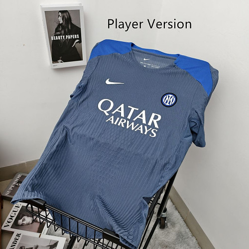 Camisa Inter Milan 2024/25 Pré-Jogo Versão Jogador