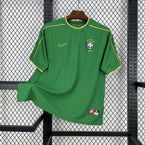 Camisa Top 1:1 Brazil 1998 Goleiro Retrô