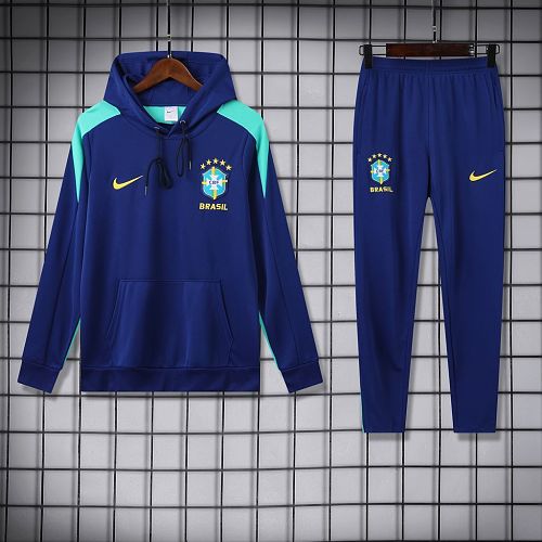 Camisa Brasil Royal Blue 2025/26 Football Hoodie kit
