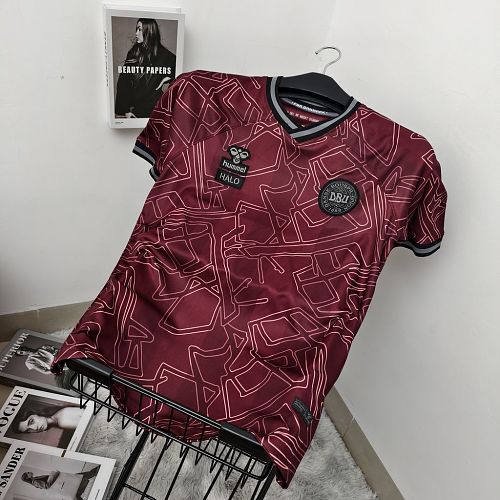 Camisa Dinamarca black Training 2024/25 Soccer jerseys