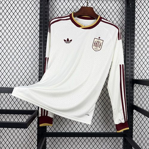 Camisa Espanha 2026 Copa do Mundo Fora Manga Longa