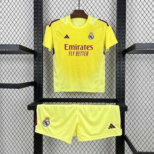 Kit Infantil Real Madrid 25/26 Yellow Goleiro