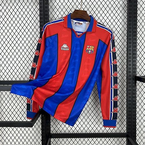Camisa Barcelona 95/97 Casa Long Sleeves Retrô