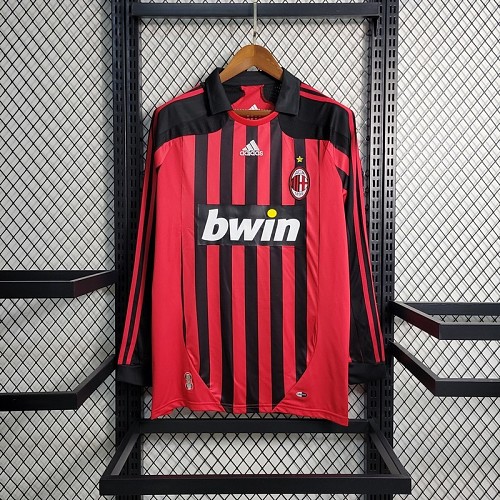 Camisa AC Milan 07/08 Casa Long Sleeves Retrô