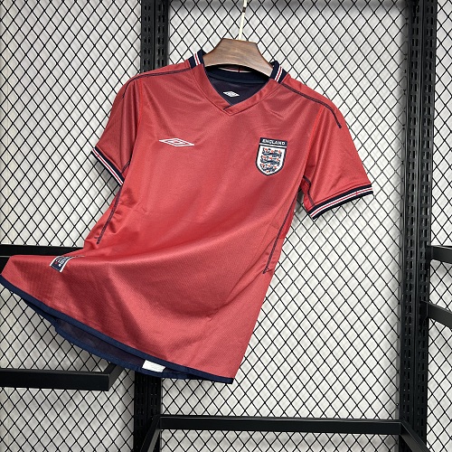 Camisa Inglaterra 2002 Fora Retrô Double-sided