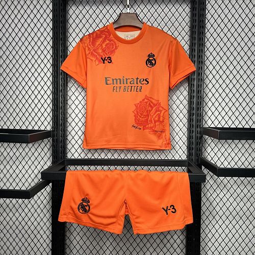 Kit Infantil Real Madrid 24/25 Y3 Rose Especial Edition orange color