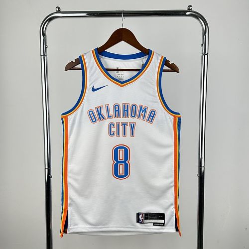 Camisa Oklahoma City Thunder 2023 Icon Edition White-WILLIAMS8