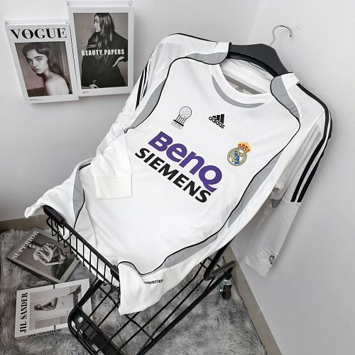 Camisa Real Madrid Casa 2006/07 Long Sleeves Retrô