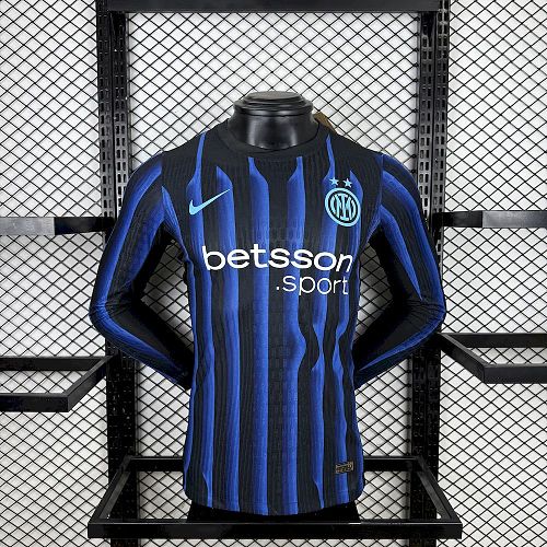 Camisa Inter Milan 25/26 Casa Long Sleeves Versão Jogador