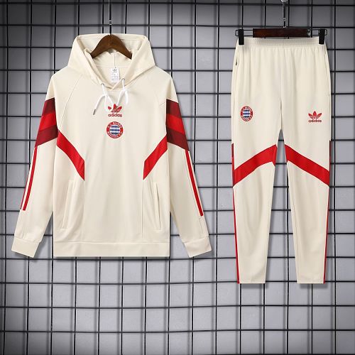 Camisa Bayern Munich off white 2025/26 Football Hoodie kit