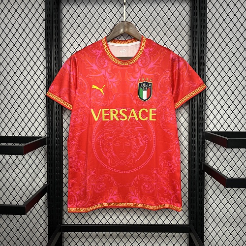 Camisa Itália 22/23 Versace Co-Branded Edition -Red