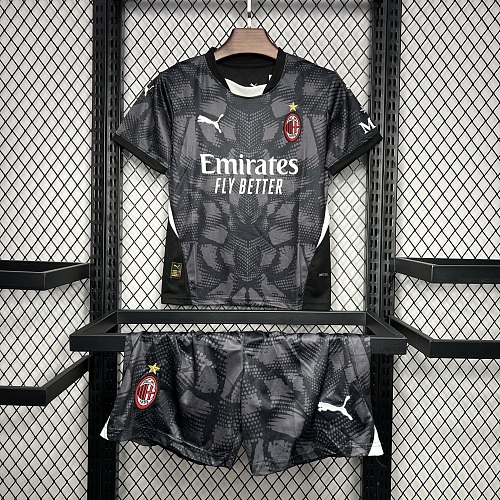 Kit Infantil AC Milan 24/25 Goleiro Black