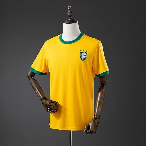 Camisa Brasil Casa 1971 Retrô