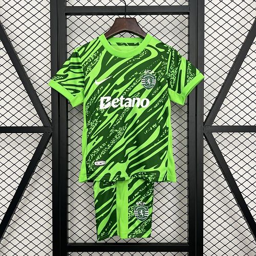 Kit Infantil Sporting CP 25/26 Goleiro Green Size 16/28