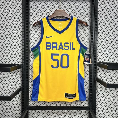 Camisa Brasil 24/25 Caboclo50 Casa Basketball