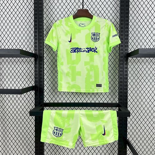 Kit Infantil Barcelona 24/25 Terceira Travis Scott Edition