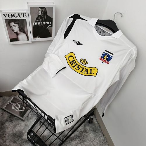 Camisa Top 1:1 Colo Colo Casa 2006 Manga Longa Retrô