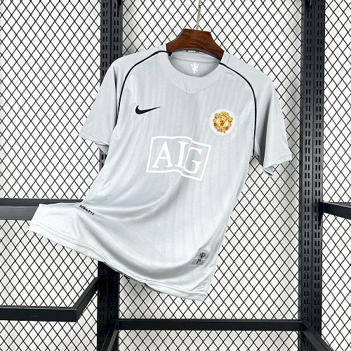 Camisa Top 1:1 Manchester United 07/08 Grey Goleiro Retrô