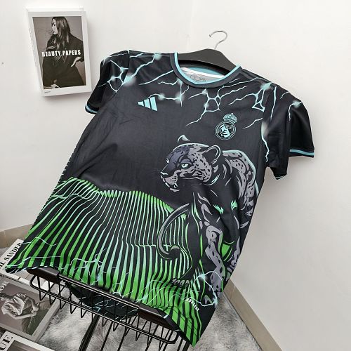 Camisa Real Madrid 2024/25 Especial Edition Black and green Soccer jerseys