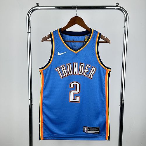 Camisa Oklahoma City Thunder 2023 Icon Edition Blue-Gilgeous-Alexander2