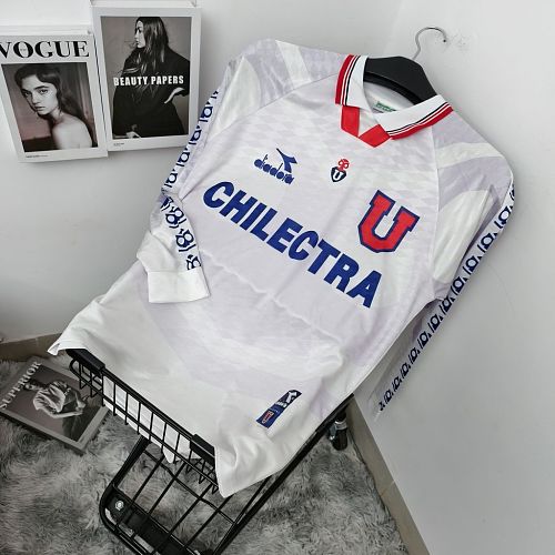 Camisa Top 1:1 Universidad De Chile 1996 Fora Manga Longa Retrô
