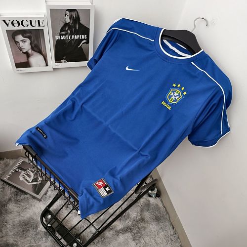Camisa Top 1:1 Brazil Fora 1998 Retrô