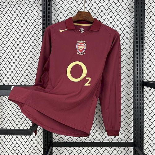 Camisa Arsenal 05/06 Casa Long Sleeves Retrô