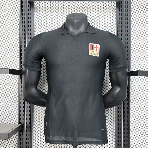 Camisa AC Milan 24/25 125th Black Goleiro Retrô Versão Jogador