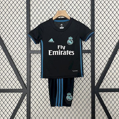 Kit Infantil Real Madrid 17/18 Fora Retrô
