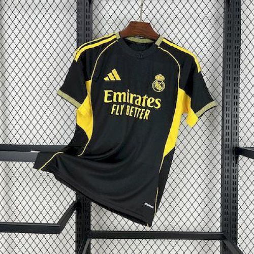 Camisa Real Madrid 25/26 Black and yellow Especial edition