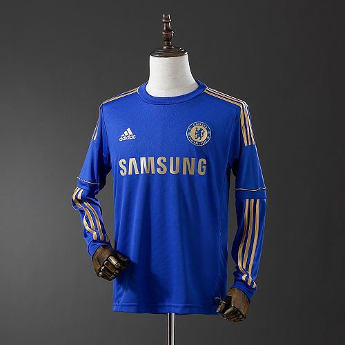 Camisa Chelsea 12/13 Casa Manga Longa Retrô