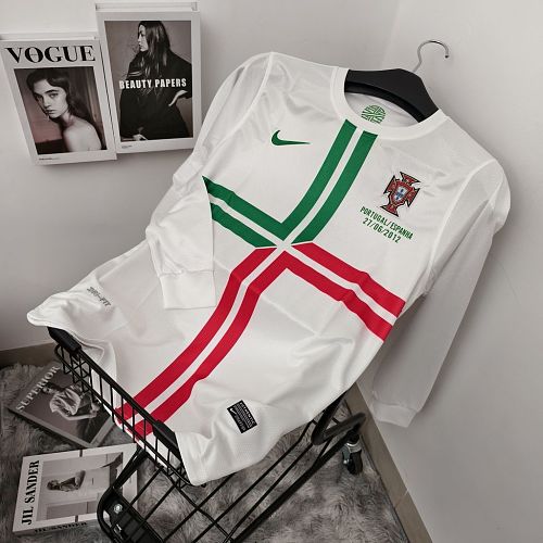Camisa Top 1:1 Portugal Fora 2012/13 Long Sleeves Retrô