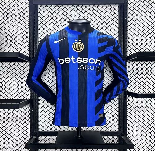 Camisa Inter Milan 24/25 Casa Long Sleeves Versão Jogador
