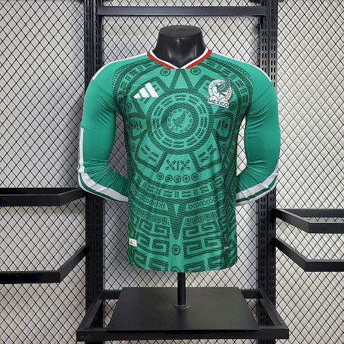 Camisa México 2026 Copa do Mundo Casa Manga Longa Versão Jogador