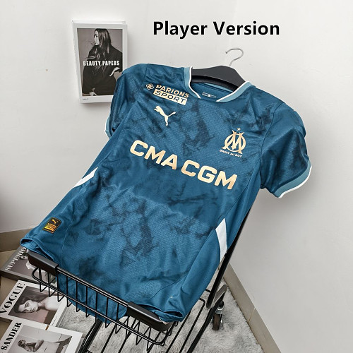 Camisa Olympique Marseille 2024/25 Fora Versão Jogador