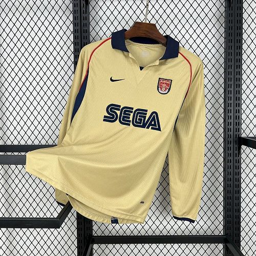 Camisa Arsenal 01/02 Fora Long Sleeves Retrô