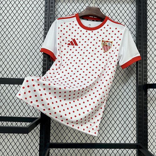 Camisa Sevilla FC 25/26 White Pré-Jogo T-shirt