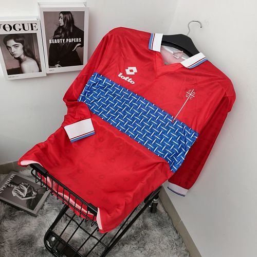 Camisa Club Deportivo Universidad Catolica Fora 1996 Manga Longa Retrô