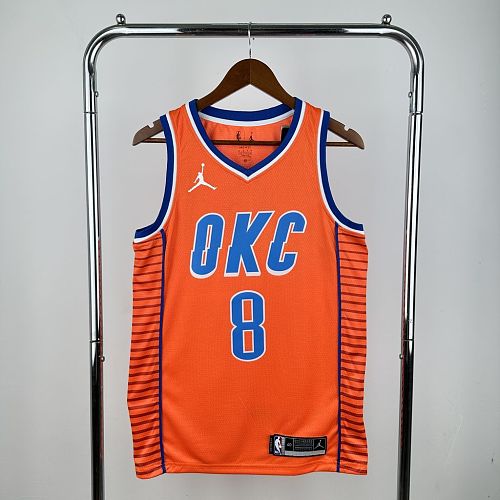 Camisa Oklahoma City Thunder 2024 Jordan Edition Orange-WILLIAMS8