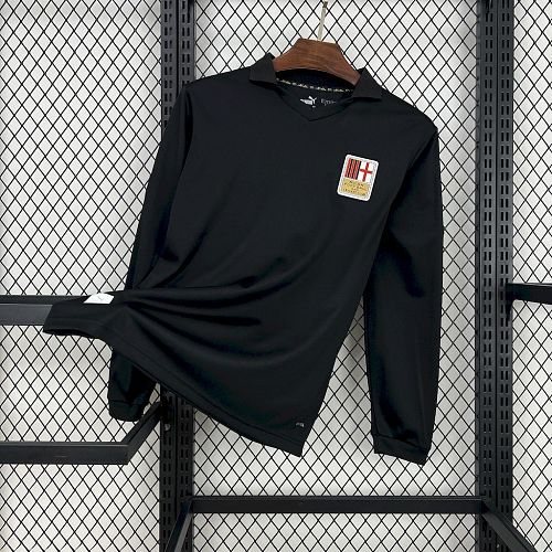 Camisa AC Milan 24/25 125th Black Goleiro Long Sleeves Retrô S-XX