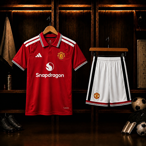Kit Infantil Manchester United 2026/27 Casa
