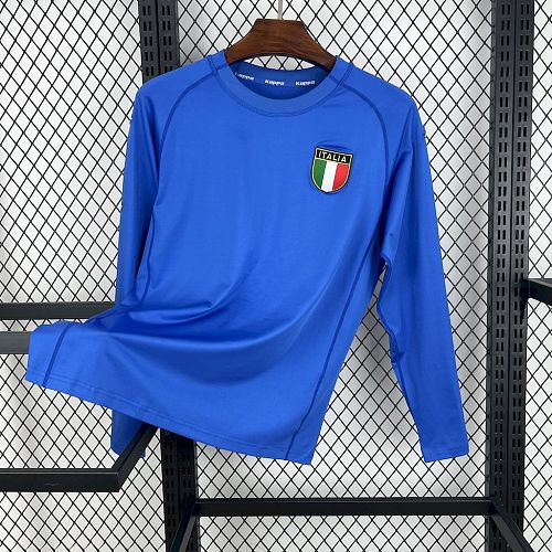 Camisa Itália 2000 Euro Casa Long Sleeves Retrô