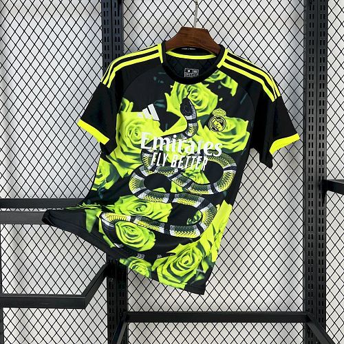 Camisa Real Madrid 25/26 Green Rose Bamboo Leaf Green