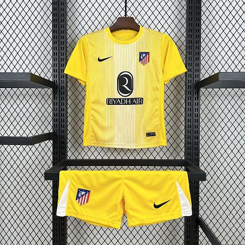 Kit Infantil Atletico Madrid 25/26 Yellow Goleiro