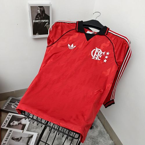 Camisa Flamengo Lifestyler Retrô 2024/25 Long Sleeves Soccer jerseys