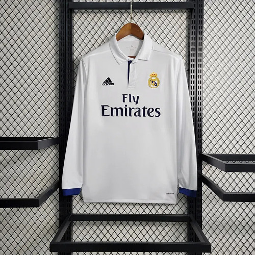 Camisa Real Madrid 16/17 Casa Long Sleeves Retrô